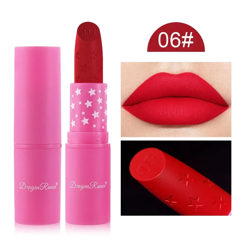 9 Colors Velvet Matte Lipsticks Pencil Waterproof Long Lasting Sexy Nude Pink Lip Stick Non-Stick Cup Makeup Lip Tint Cosmetics