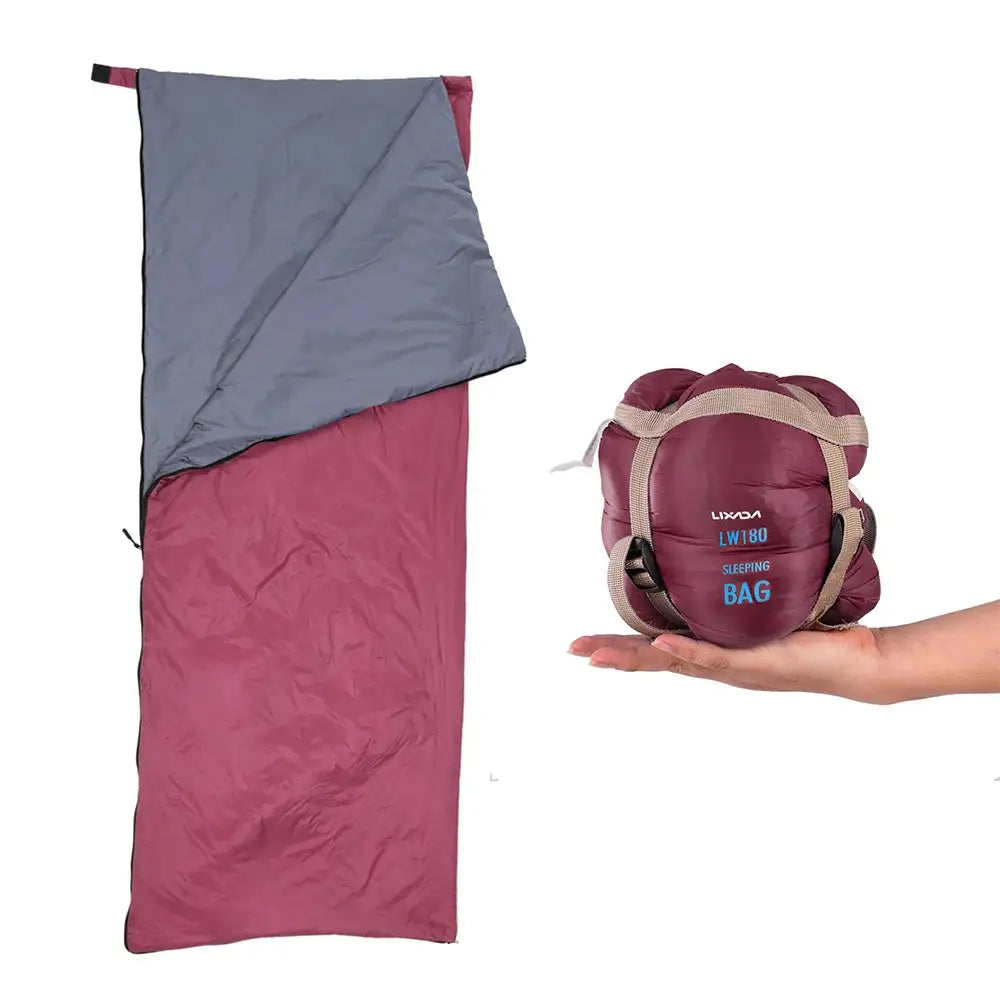 Saco de dormir portátil para exteriores Lixada de 190 x 75 cm, para acampar, viajar, senderismo, multifunción, ultraligero, 680 g, para mochileros.