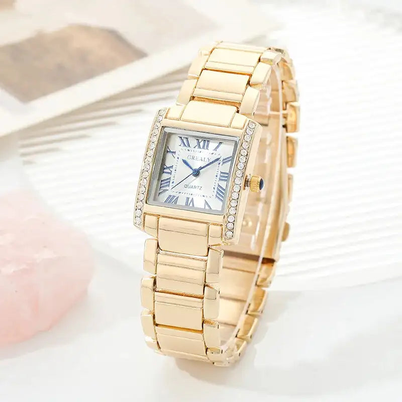 New Fashion Roman Scale Women Watches Luxury Ladies Wristwatch Quartz Watch Rhinestone Men Women Watches Relogio Feminino Clocks - Lootquake