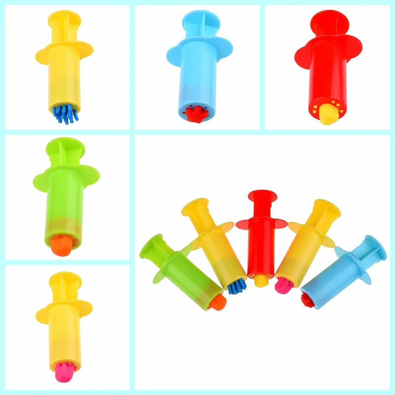 Dough Extruders Plasticine Molds Children DIY Handcraft Toys Accessories Multiple Shapes Model Play Dough Tools Kit Kids Gifts - Lootquake