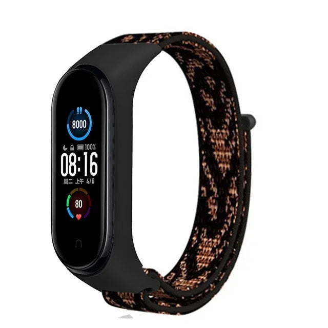 Bracelet For Mi Band 6 7 Strap Nylon Sport loop watch Belt Pulseira Correa Mi band 4 Wristband for xiaomi Mi band 5 4 3 Bracelet - Lootquake