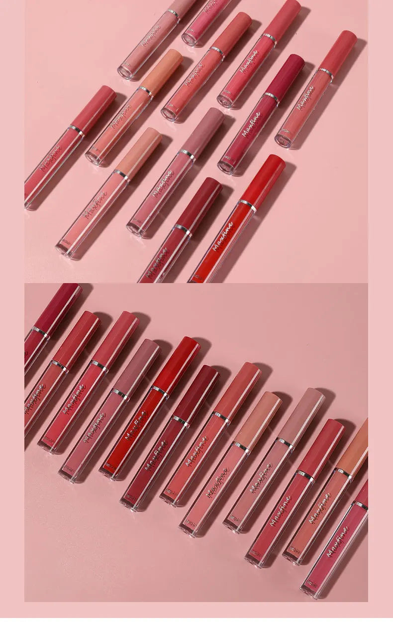 Coffret de 6 rouges à lèvres mats, brillants à lèvres lisses et durables, waterproof et hydratants, coffret cadeau pour les fêtes