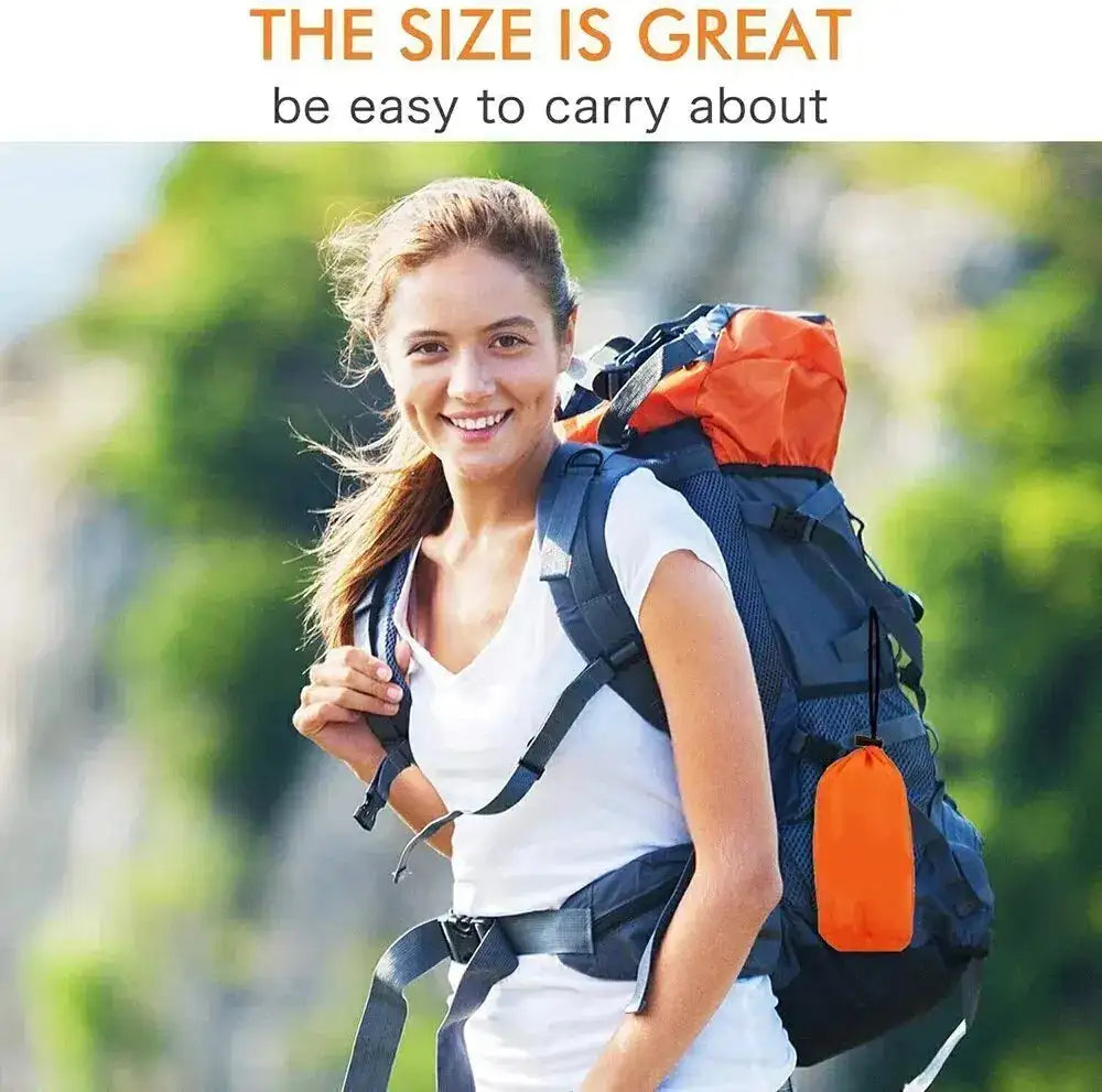 Emergency Sleeping Bag Ultra Waterproof Mylar Thermal Blankets Lightweight Survival Sleeping Bag Keep Warm for Camping Hiking - Lootquake