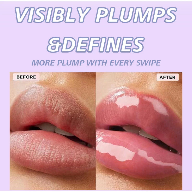 Lot de 3 gloss à lèvres effet miroir, hydratant et éclaircissant, effet peinture à l'huile, baume à lèvres hydratant et nourrissant au goût de fruits