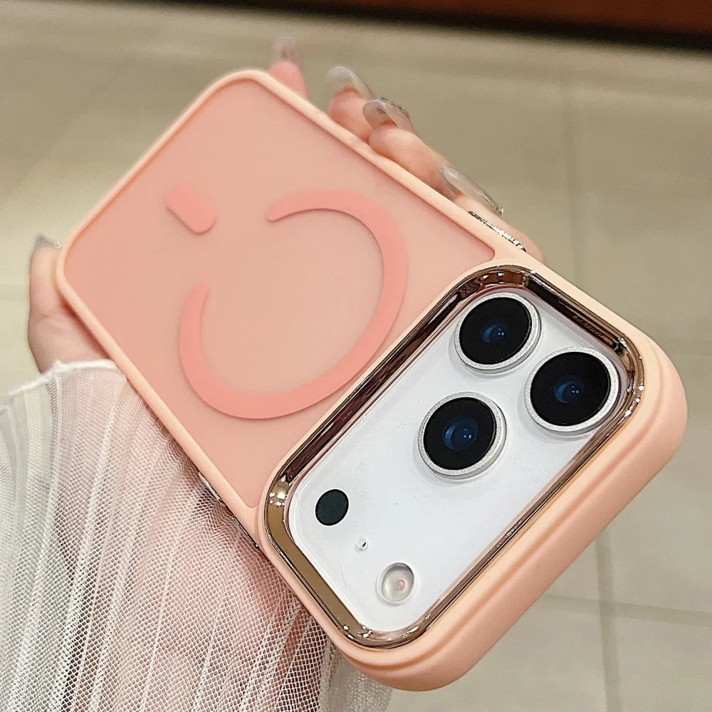 Funda ultrafina transparente para iPhone con carga inalámbrica Magsafe