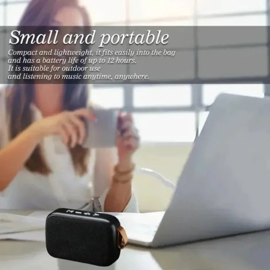 Barra de sonido inalámbrica portátil con Bluetooth 5.0, batería de 500 mAh, altavoces HIFI personalizados de alta calidad para deportes en interiores y exteriores.