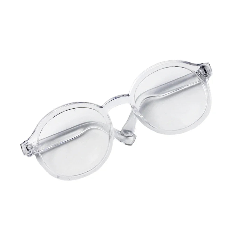 Lunettes en plastique transparentes Labubu de 6,5 cm pour poupées BJD 1/8, 1/6, 1/3 et 1/4, pour poupées Labubu MSD en peluche EXO