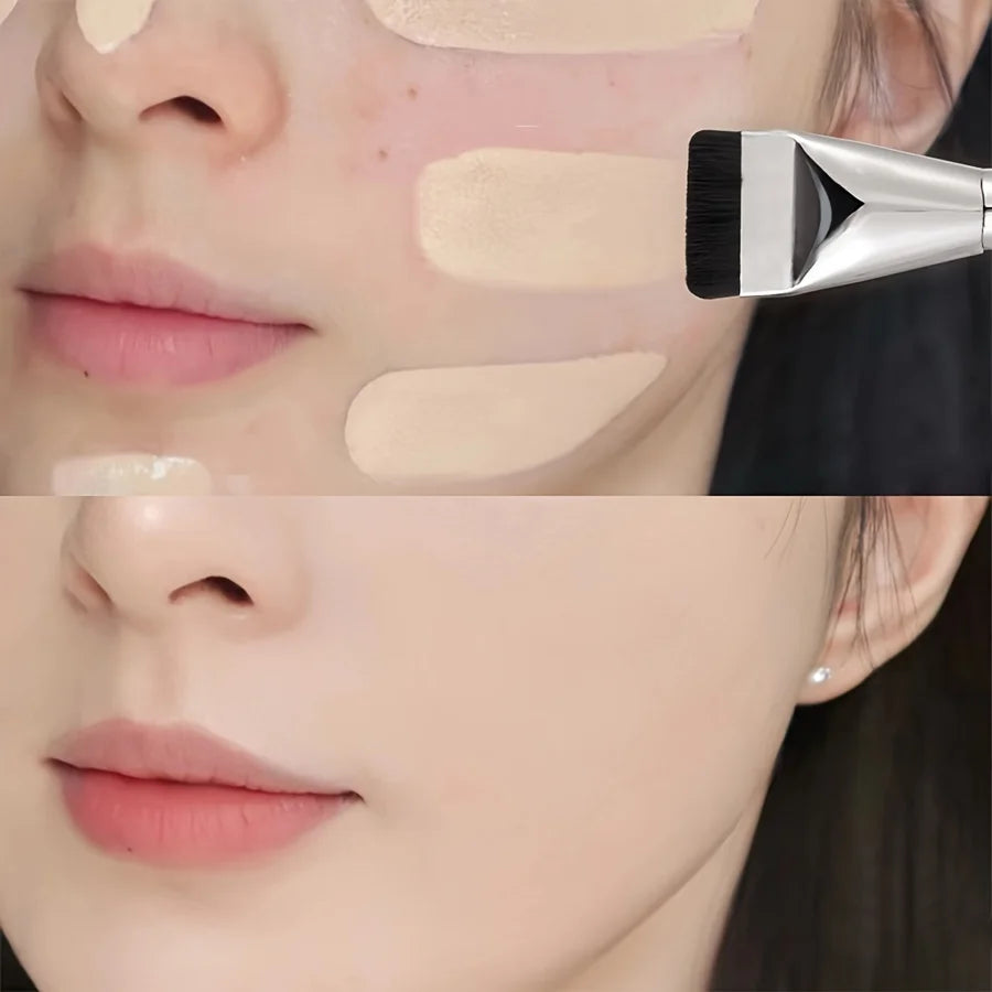 Flat-head Foundation Brush Ultra-thin Flat Brush Head Traceless Mask Brush Mixed Foundation Cream Makeup Brushes