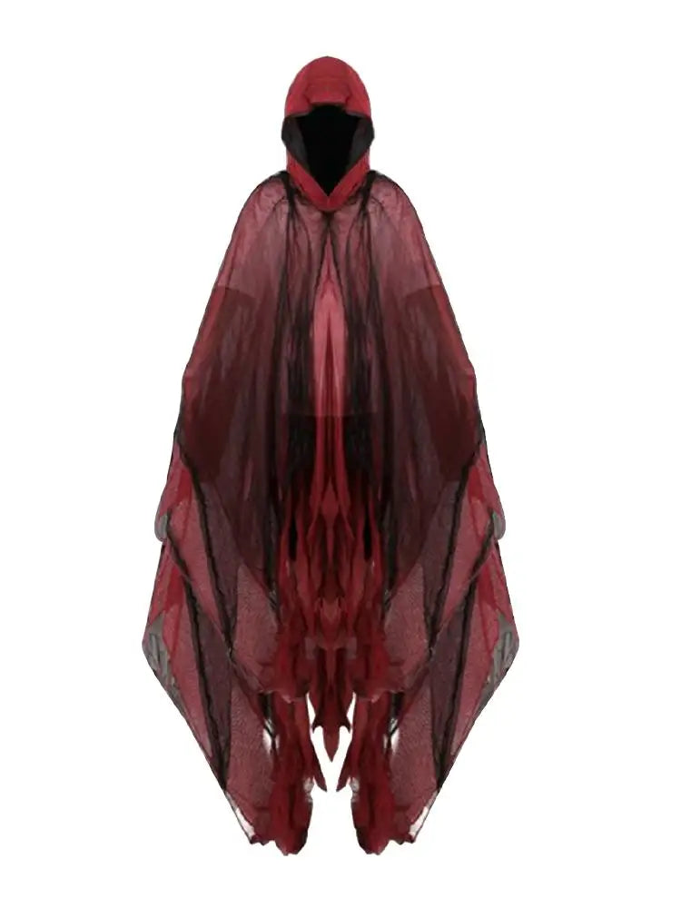 Halloween Cape Unisex Halloween Ghost Dementors Cosplay Costume Horror Dress Up Cape Halloween Horror Costume Cloaks Props