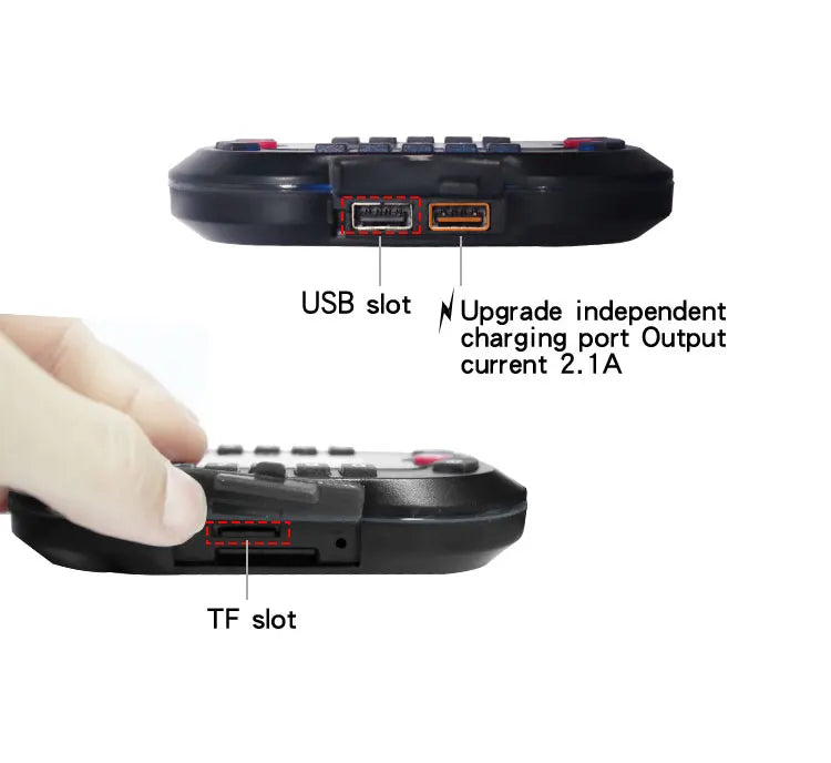 Altavoz Bluetooth para motocicleta con amplificador de salida de 2,1 A, reproductor de música MP3, sirena de alarma antirrobo, altavoz estéreo USB, radio FM MT730