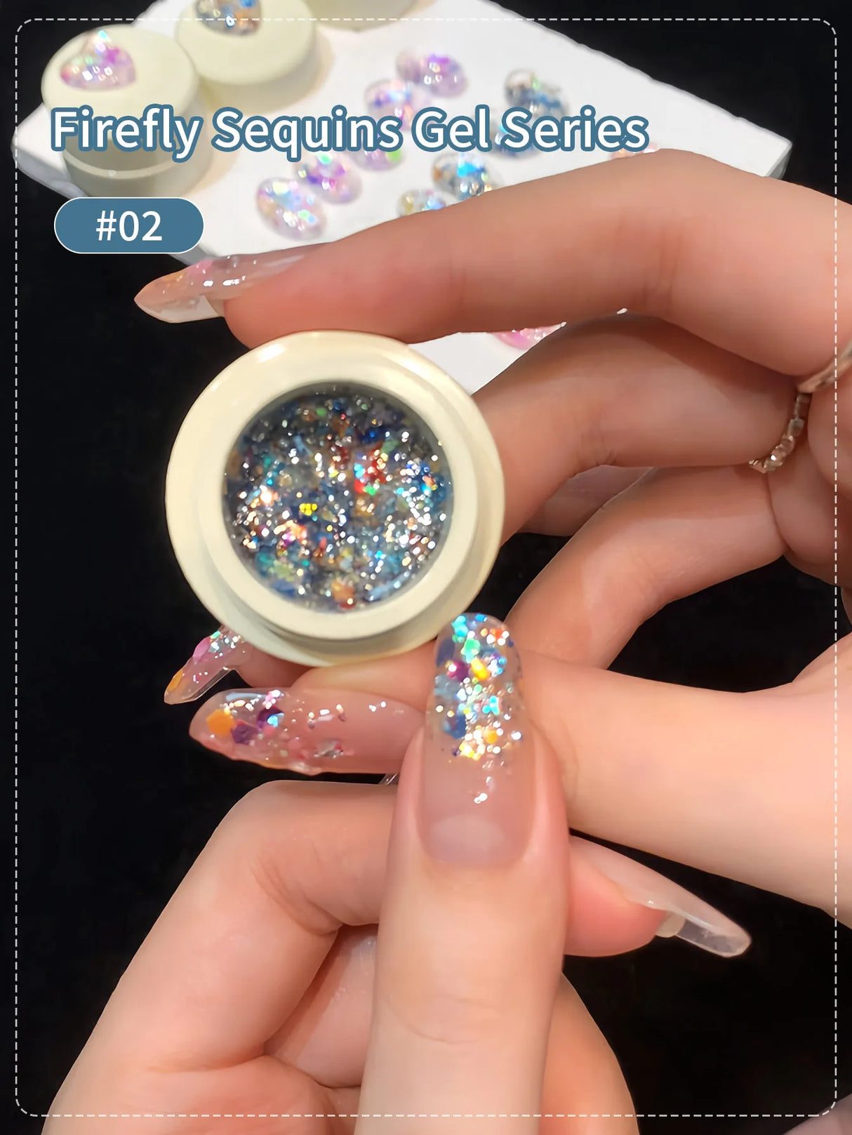 5g Fluorescent Disco Iuminous Sequin Gel Nail Polish Neon Ultraviolet LED Nail Gel Soak Off Gel Varnish Luminous Nail Art Gel