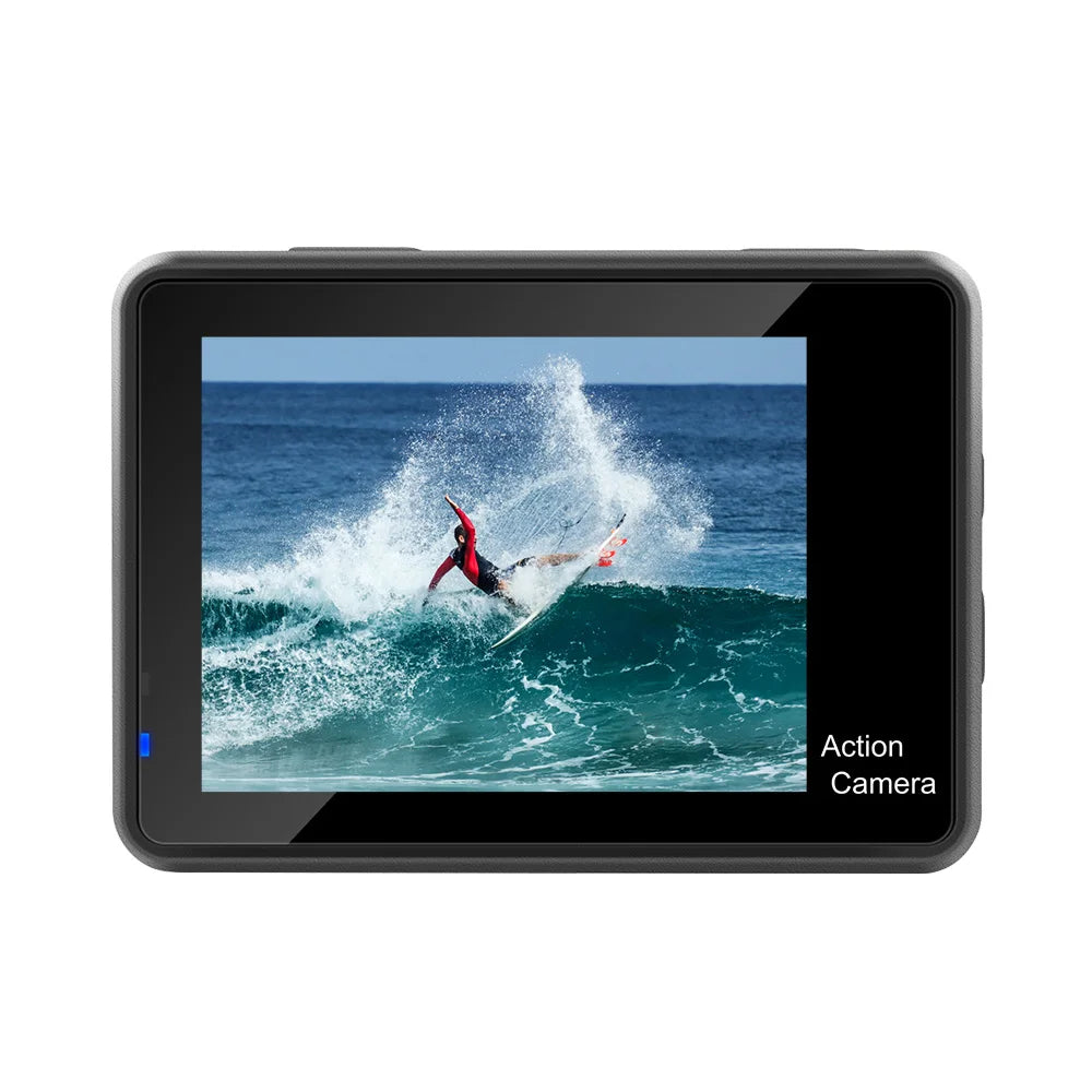 Cámara de acción 4K/30FPS con pantalla dual, cámara subacuática impermeable con control remoto, WiFi, grabadora de video deportiva para casco