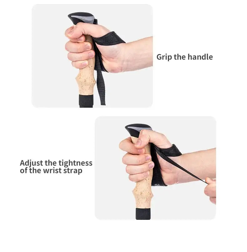 Naturehike Trekking Poles 2pcs Carbon Fiber Collapsible Telescopic Sticks Lightweight Walking Hiking Stick Climbing Stick - Lootquake