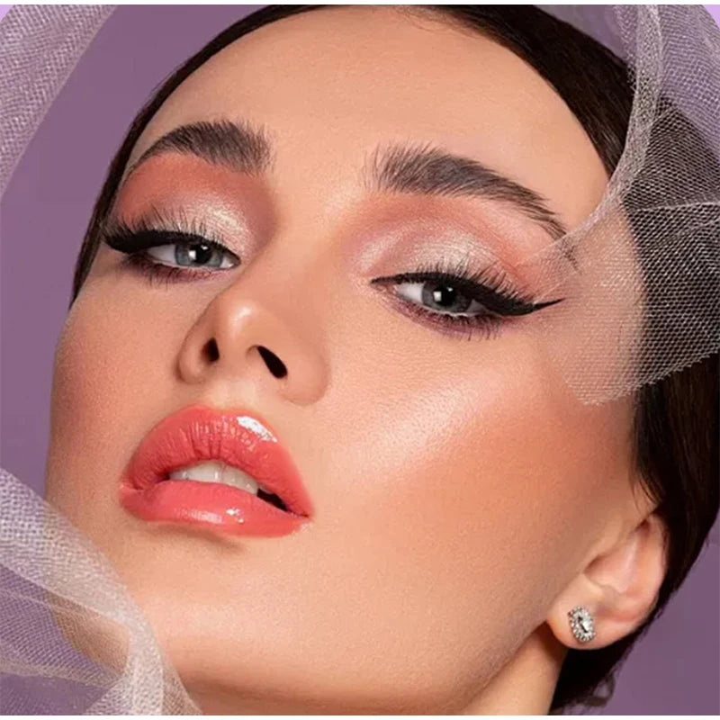 Lot de 3 gloss à lèvres effet miroir, hydratant et éclaircissant, effet peinture à l'huile, baume à lèvres hydratant et nourrissant au goût de fruits