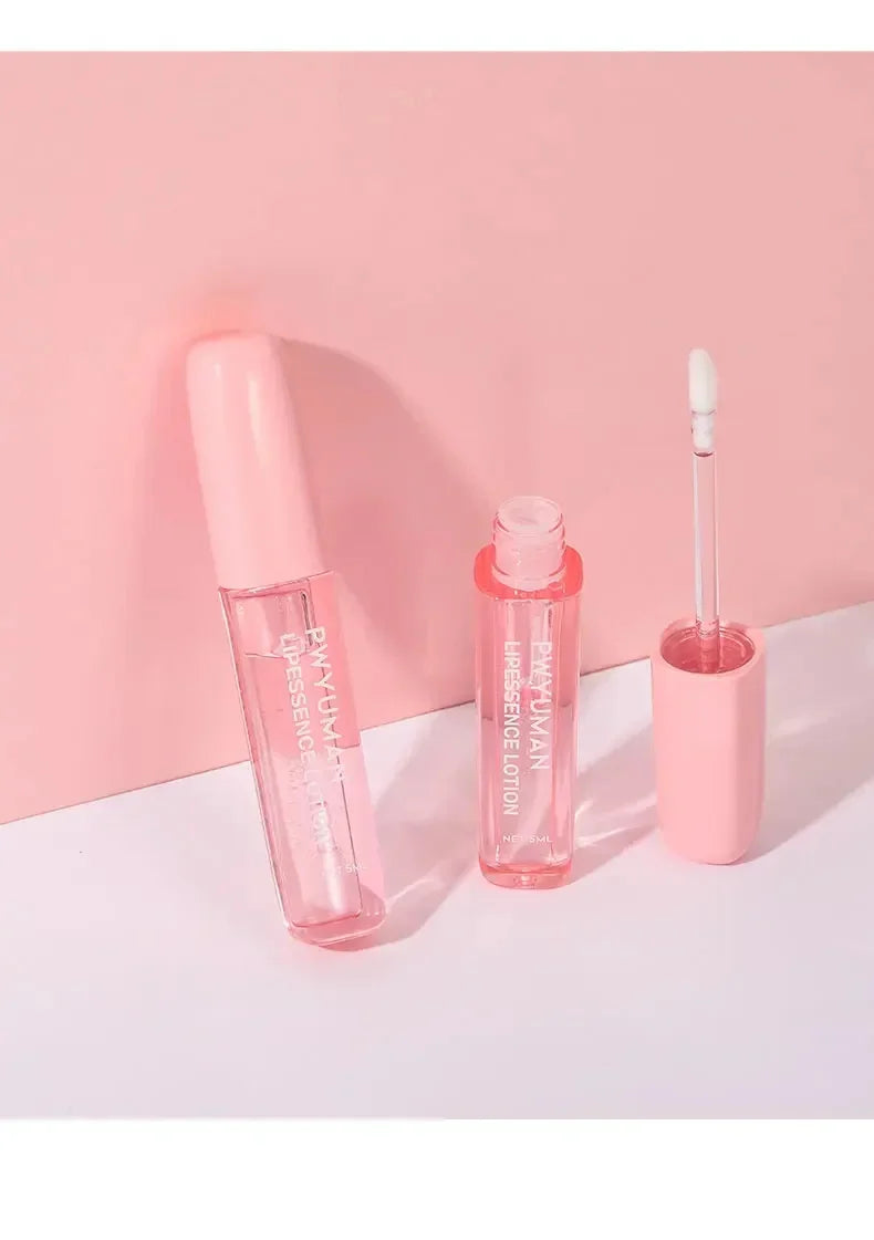 Bálsamo labial hidratante voluminizador, aceite labial original, brillo labial, cuidado de los labios, beneficio para los labios, aceite exfoliante rosa voluminizador.