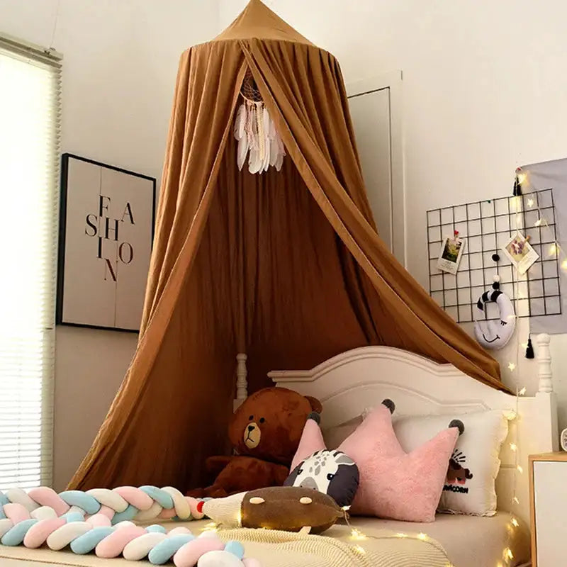 Kids Mosquito Net Baby Crib Curtain Hanging Tent Bed Decor Girl Princess Hanging Bed Canopy Living Corner Play Reading NookDecor - Lootquake