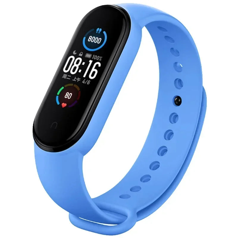 Watch Strap For Xiaomi Mi Band 7 6 5 4 3 Wristband Silicone Bracelet Wrist Straps MiBand 3/4 band5 band6 Smartwatch Accessories - Lootquake