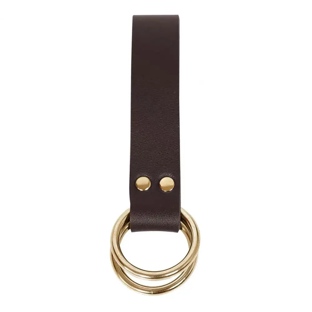 Skirt Hook Strap Medieval Belt Skirt Hikes Double Ring Faux Leather Loop Renaissance Accessory for Women's Long Dress Fixation - Lootquake