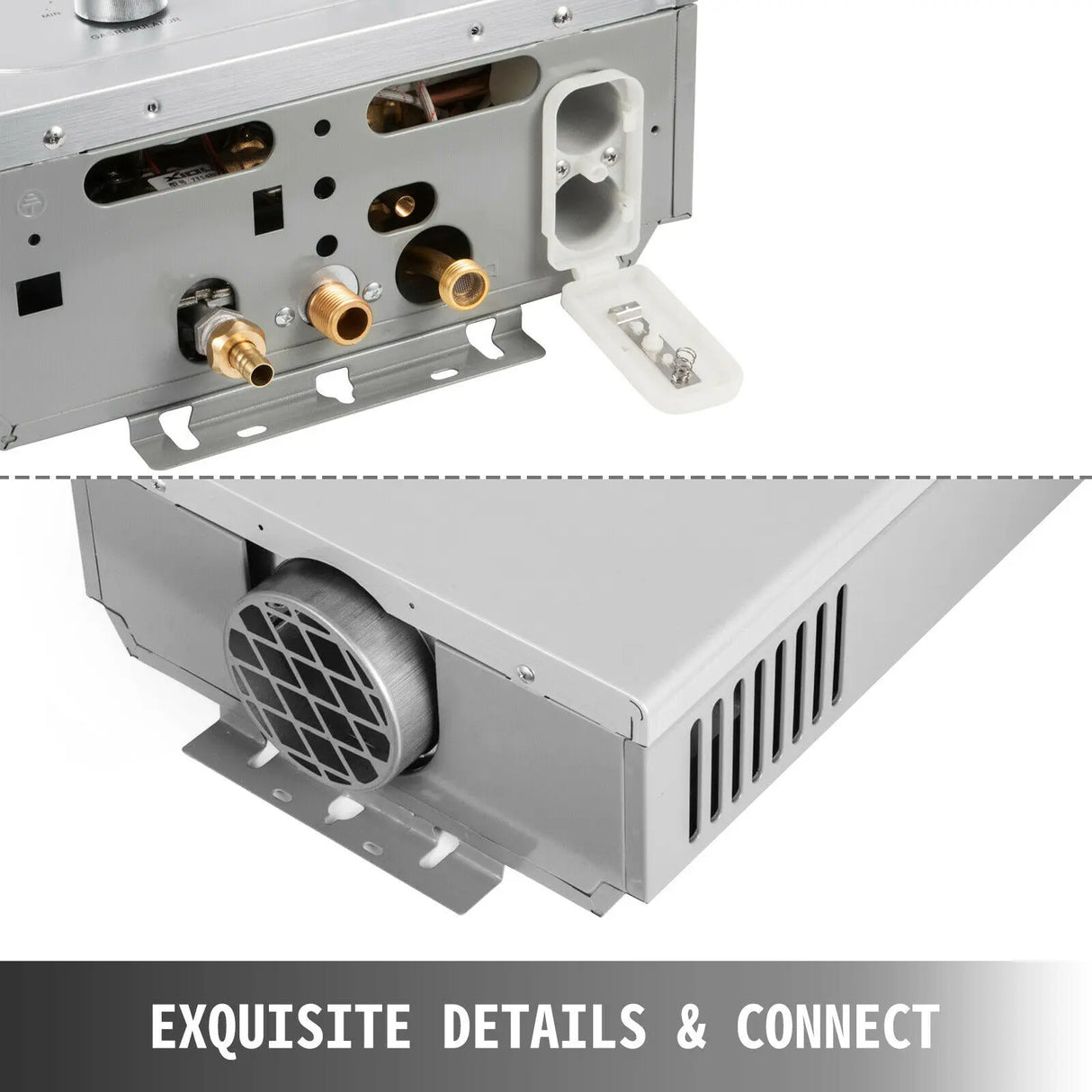 Chauffe-eau instantané au propane 6 L/8 L/10 L/12 L/16 L/18 L en acier inoxydable, chauffe-eau instantané au gaz de pétrole liquéfié 36 kW