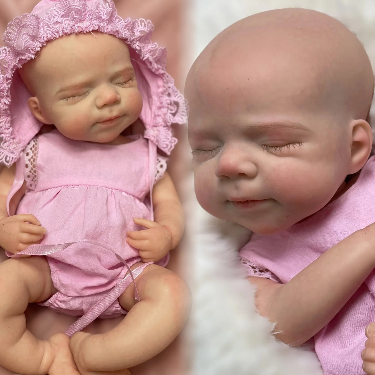 13Inch Close Eyes Pascale Solid Silicone Reborn Baby Girls With Princess Cloth Washable Soft Touch Handmade Bebe Reborn Girl - Lootquake