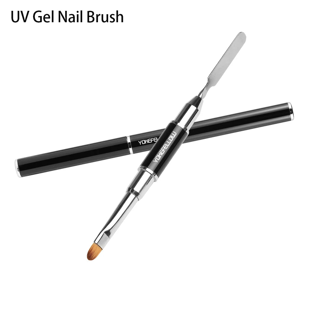 Esmalte de uñas en gel YOKEFELLOW de 15 g, color rosa nude, transparente, para construcción, extensión, remojo, UV LED, acrílico.