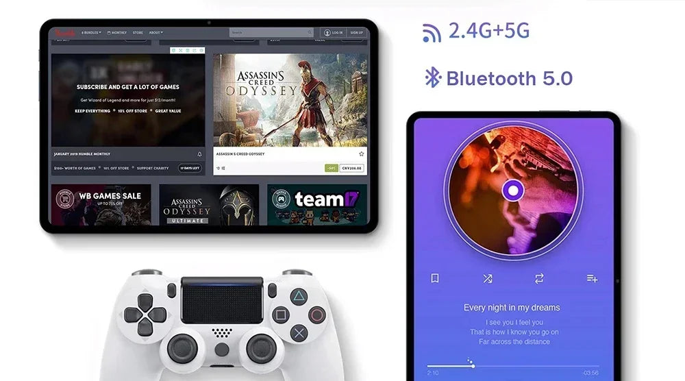 Tablette Android Pad 6 Pro, processeur Snapdragon 870 Octa Core, ROM 1 To, double carte SIM, Wi-Fi 5G, la plus récente de 2025