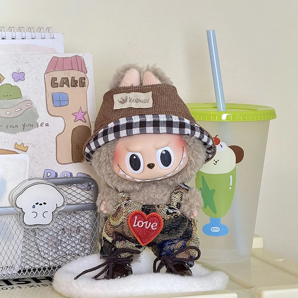 Tenue de mini-poupée Labubu Fashion - Tenue de sport élégante et décontractée pour Labubu Idol V1 V2 de 17 cm - Accessoire cadeau pour collectionneur