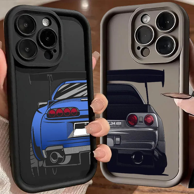 Funda para teléfono con diseño de coche masculino JDM de Tokio