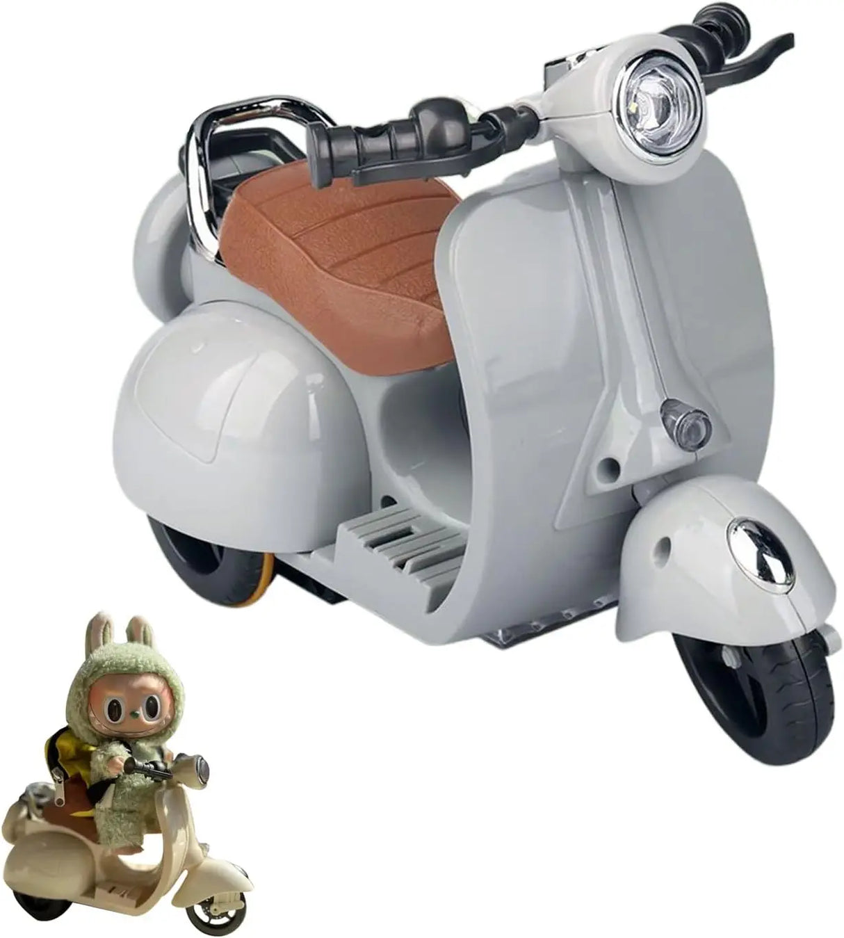 Labubu Accessories Labubu Have A Seat Toy Labubu Scooter with LED Lights & Music Cute Desk Decor for Labubu Doll Collectors