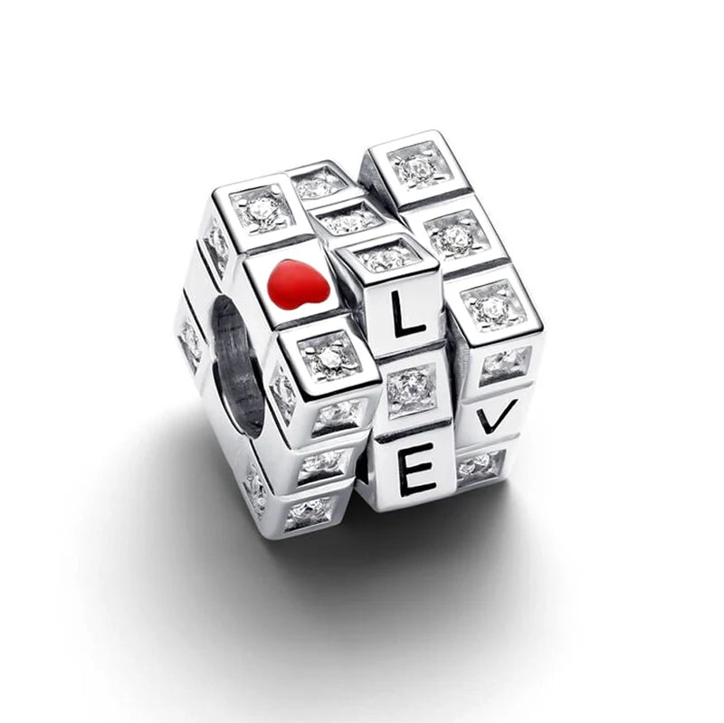 Pendentif Saint-Valentin en argent 925, motif serpent, adapté aux bracelets originaux en argent sterling 925 pour femmes, bijoux à faire soi-même, cadeau