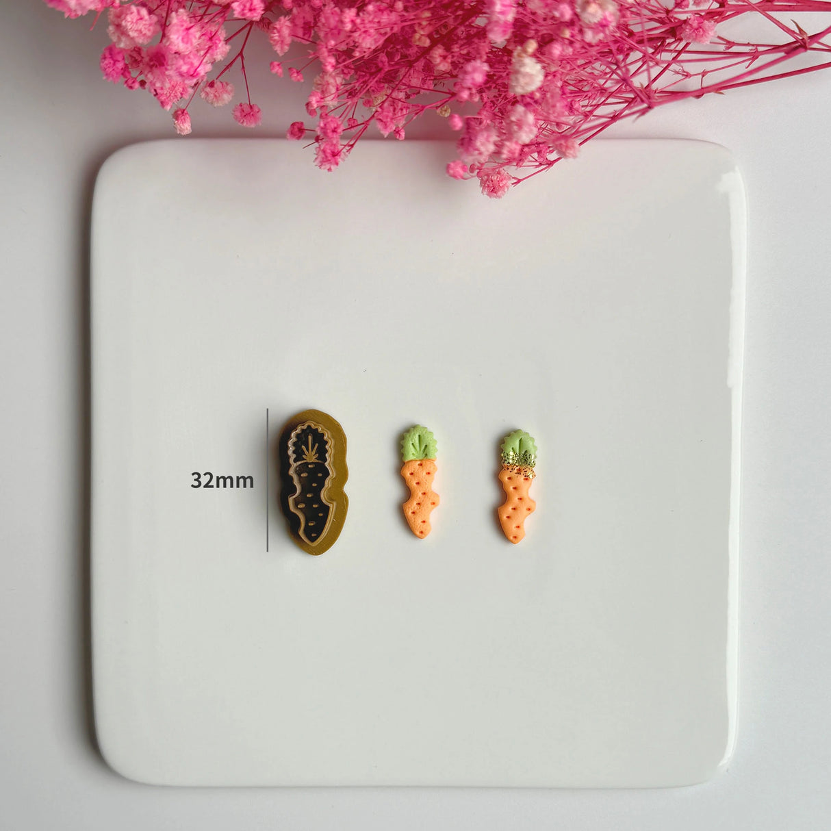 Easter Series Cute Cartoon Rabbit Carrot Shape Polymer Clay Cutters For DIY Earrings Jewelry Makings Embossing Cutting Die - Lootquake