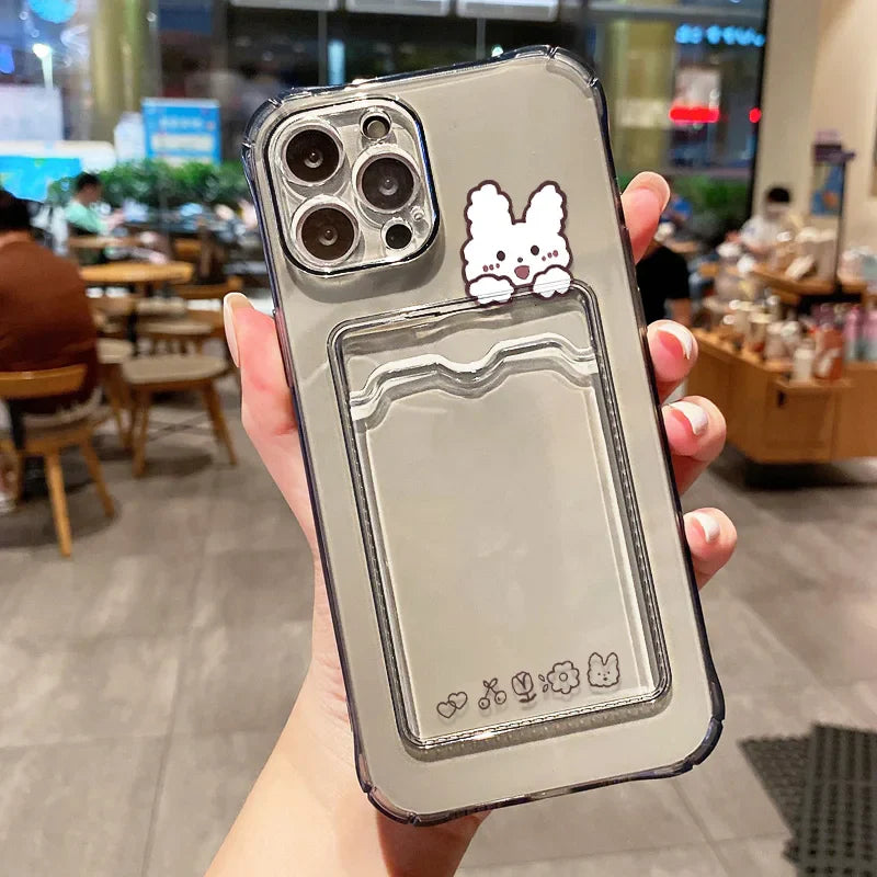 Card Holder Wallet Phone Case For iPhone