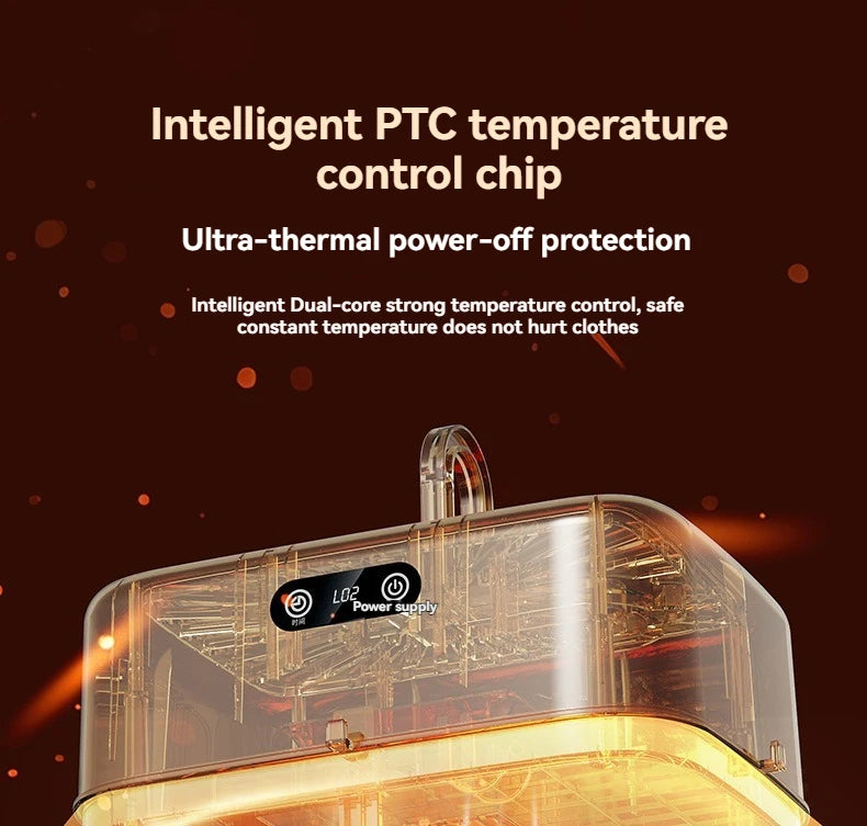 Mini sèche-linge portable pliable et électrique, intelligent, à séchage rapide et minuté, avec sac de séchage, compact et de voyage