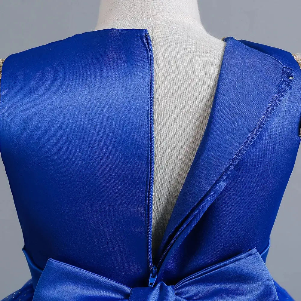 Nuevo vestido largo de princesa para fiesta de Navidad, vestido infantil de gasa con encaje para fiesta de cumpleaños, cena, baile, vestido grande con mariposas