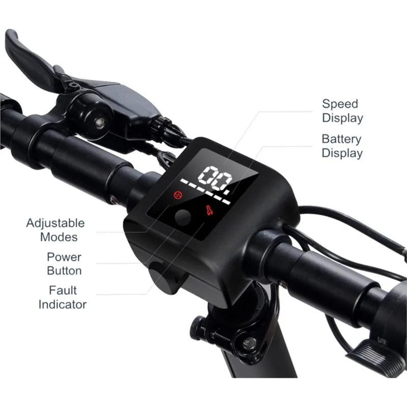 Adult Wide Tire Electric Scooter Double Disc Brake Off-road Electric Vehicle Two-wheel Foldable Driving Scooter