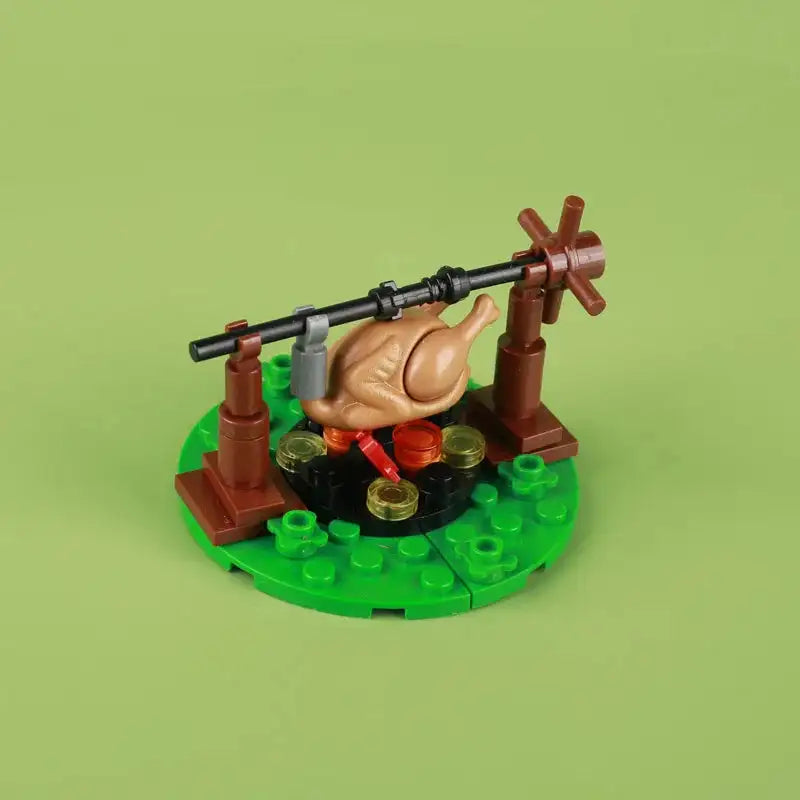 Military Building Blocks Solider Figures Gifts Weapons Tent Bonfire Field Tent Roast Chicken Siege Vehicle Camp Facilities Toys - Lootquake