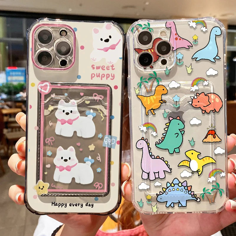 Cute Dinosaur Silicone Phone Case