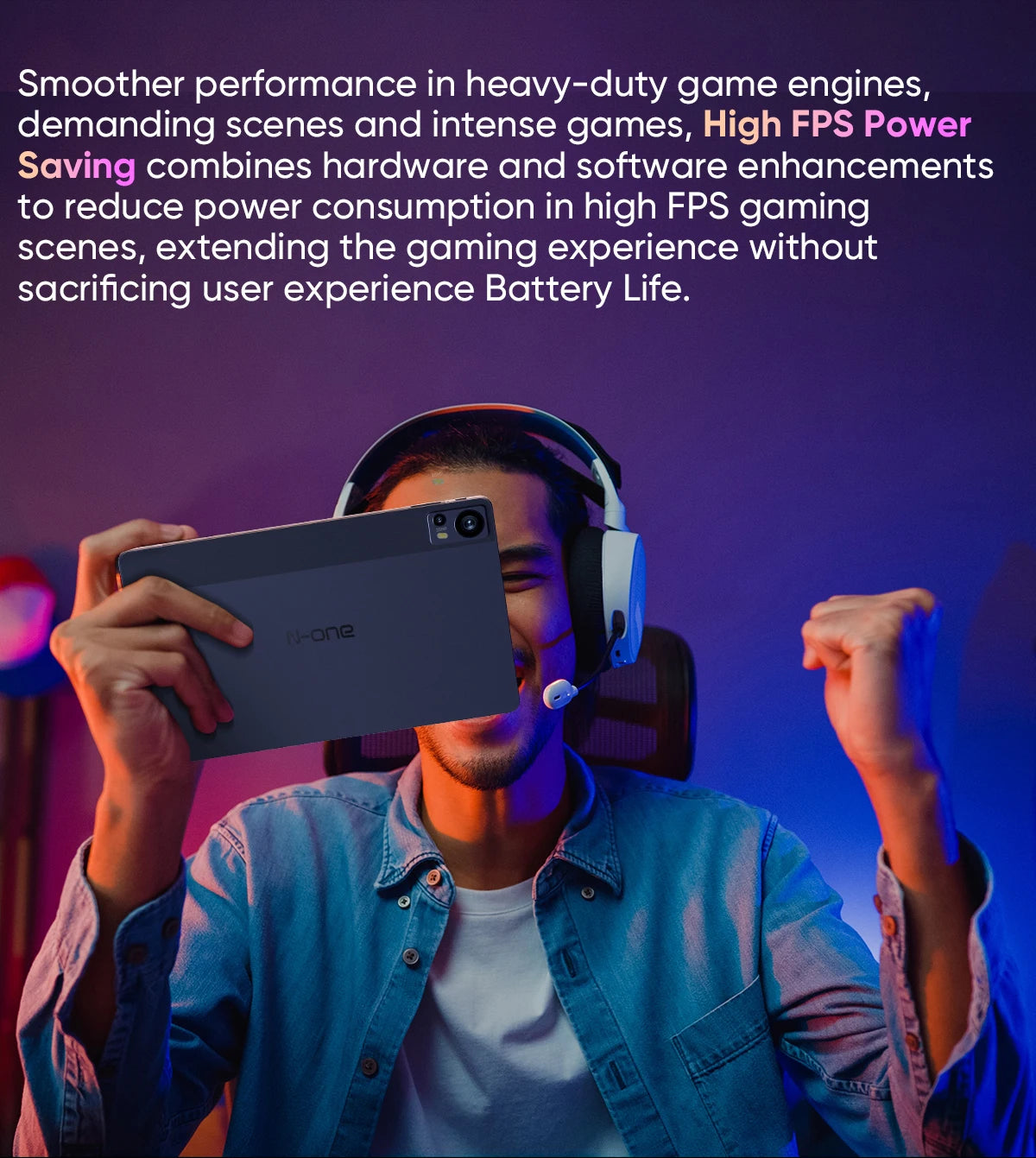 Tablette N-one NPad X1 MTK G99 8 cœurs 10,95 pouces Android 13 Charge rapide 8 600 mAh MAX 16 Go 128 Go 2 000 x 1 200 FHD 4G LTE Support L1