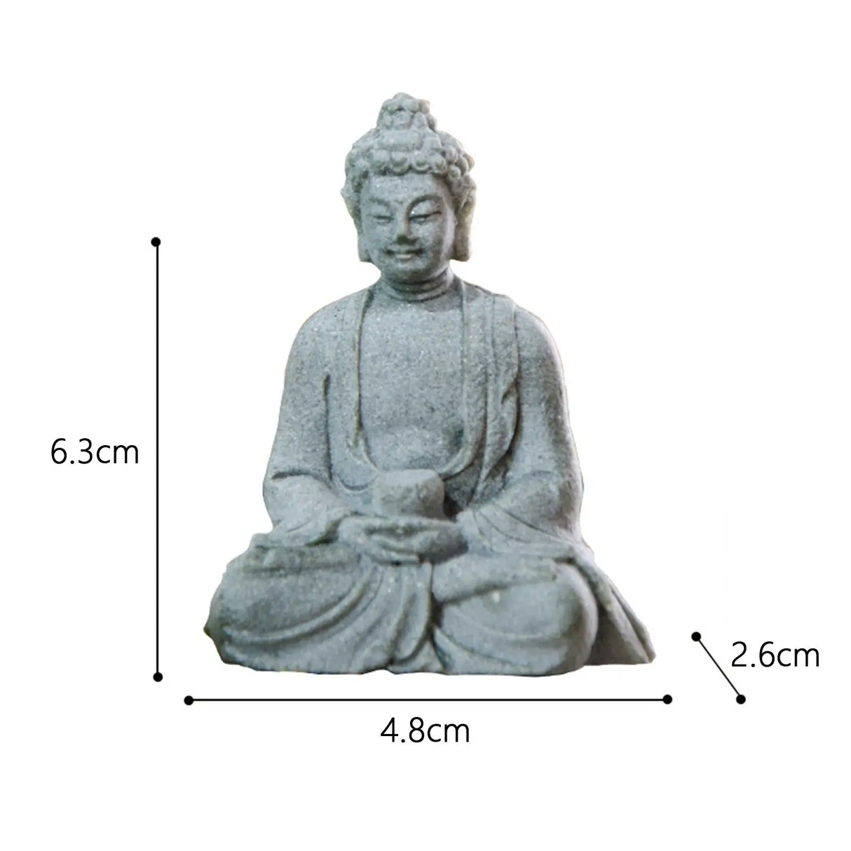 Estatua de Buda, figura decorativa para el hogar, pequeña estatua de Buda meditando, E