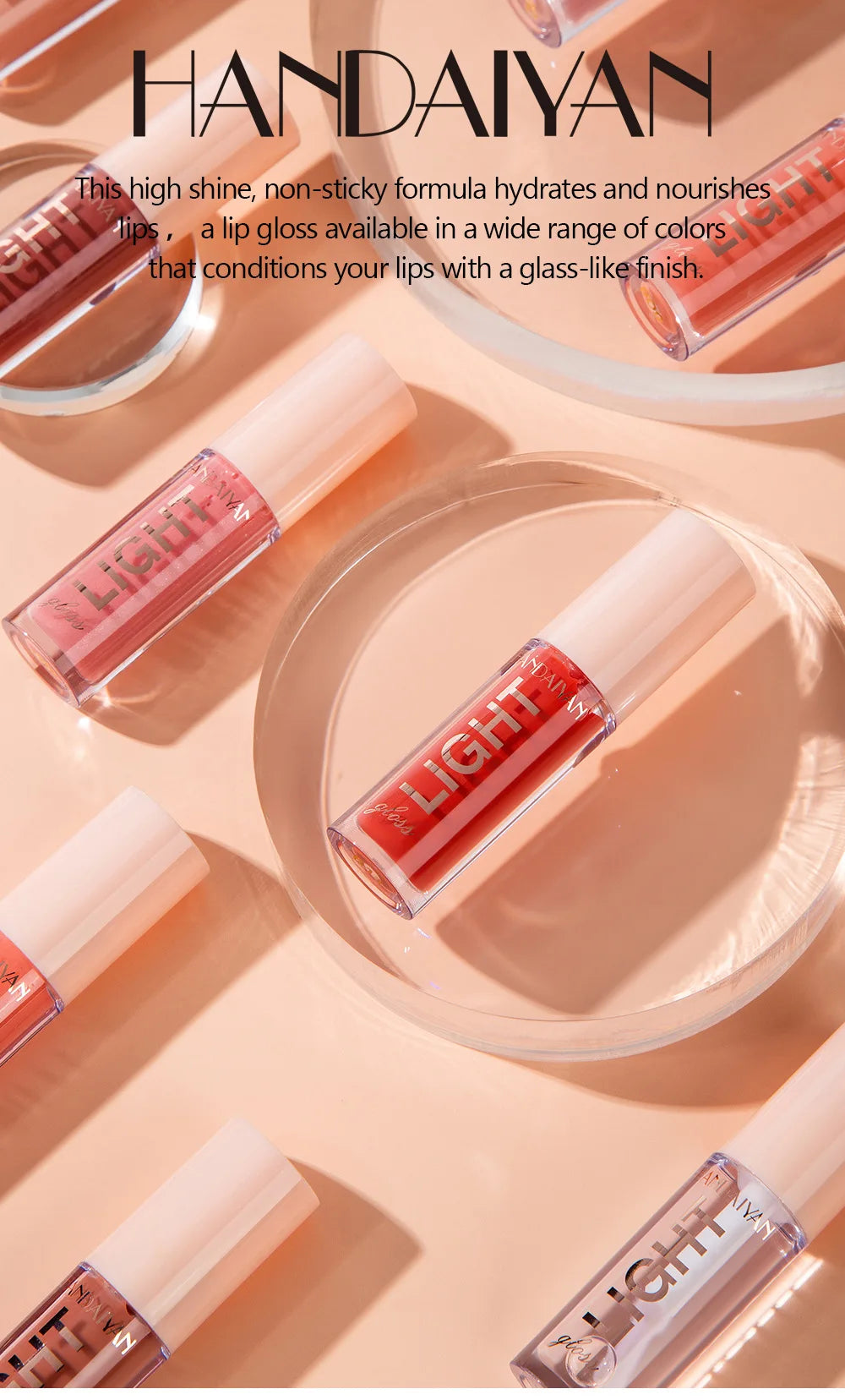 Mirror Lipgloss Moisturizing Sexy Lips Plumper Long Lasting Red Lip Gloss Tint Makeup Jelly Lip Glaze Cosmetics Lip Oil