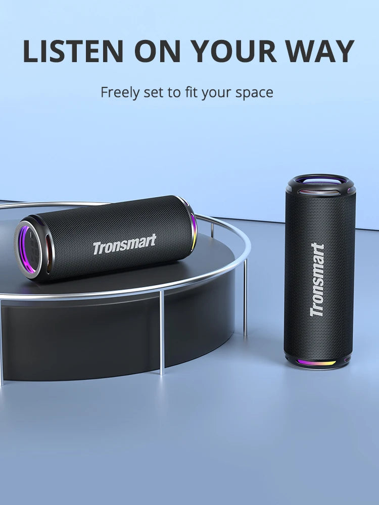 Enceinte Bluetooth Tronsmart T7 Lite, basses améliorées, portable, autonomie 24 h, contrôle par application, étanchéité IPX7, idéale pour le camping