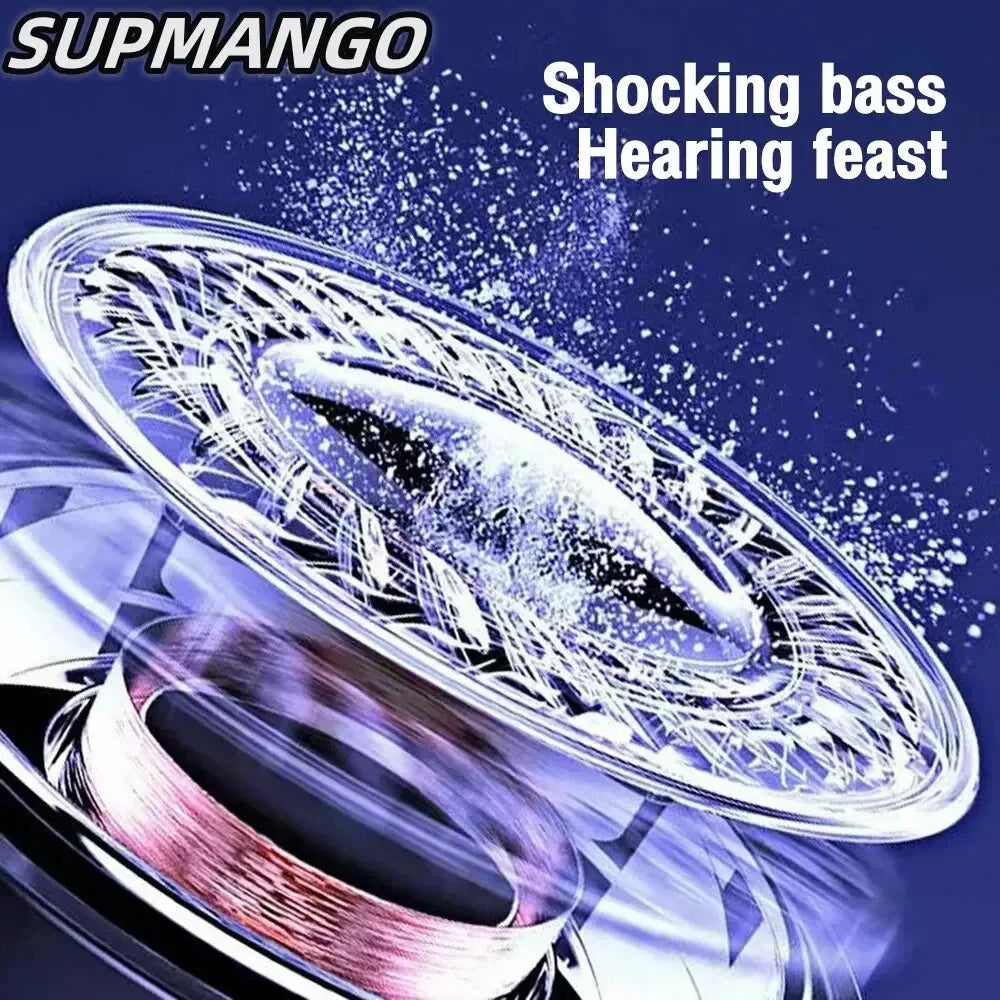 Enceintes Bluetooth sans fil S12, caisson de basses portable et puissant, lecteur MP3, système audio avec lumières LED