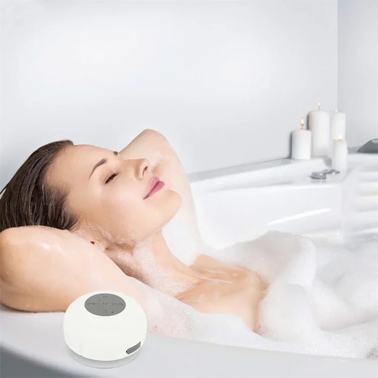 Enceinte Bluetooth sans fil étanche avec ventouse pour voiture et douche