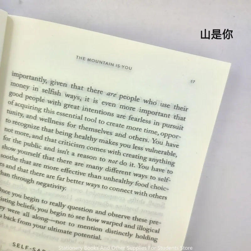 The Mountain Is You Book The Mountain Is You novels Ielts English Atomic Beans Boy On A Row