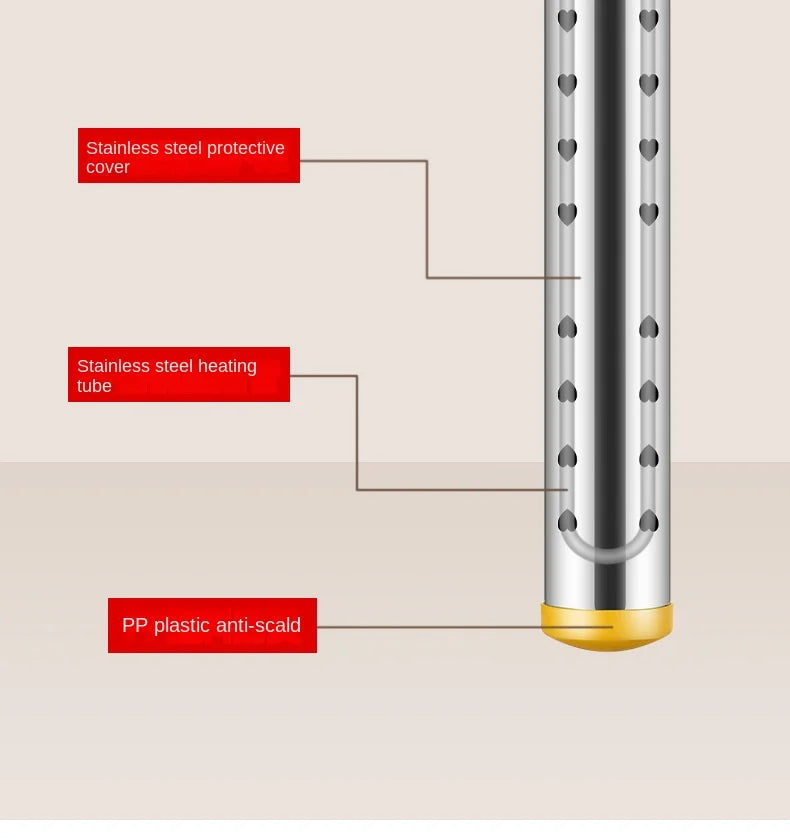 Chauffe-eau électrique portable 110 V/220 V, appareil de chauffage rapide