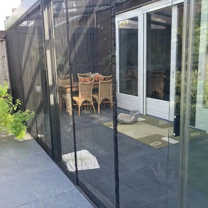 Large Size Magnetic Garage Door Curtain Custom Size Mosquito Net Anti Fly Insect Screen Used in Pavilions Balconies Outdoor Tent - Lootquake