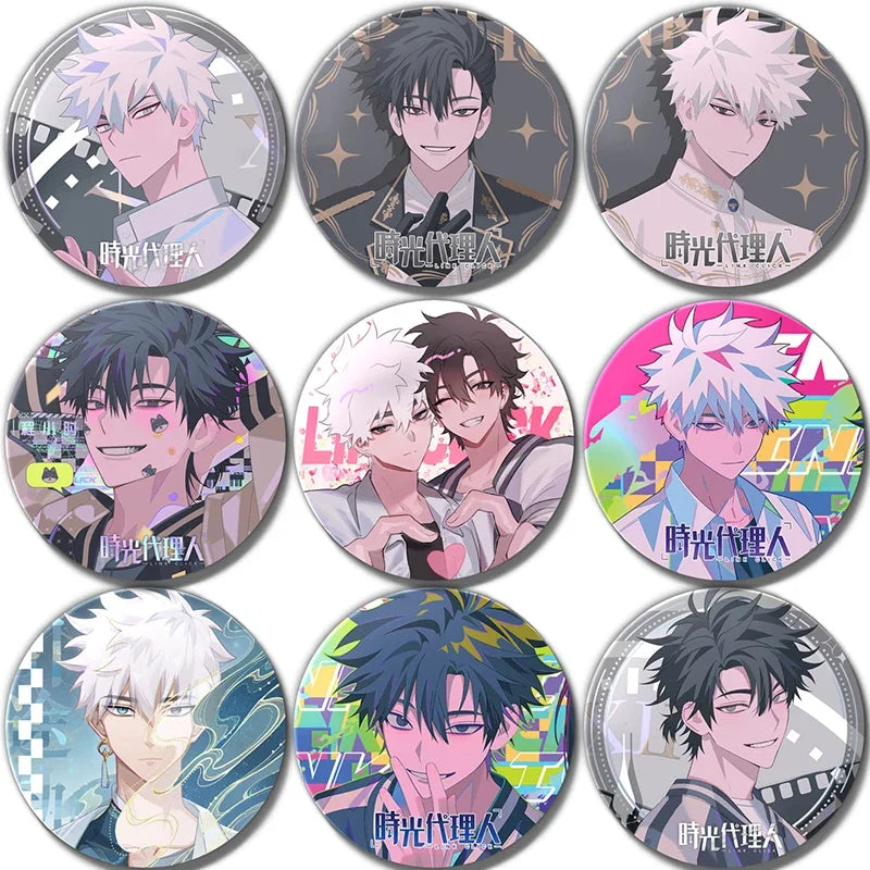 Anime Link Click Charles Lucas Jo Brooch Pin Badges Pins Cosplay Metal Brooches for Women Bag Accesorios Jewelry Fans Gifts - Lootquake