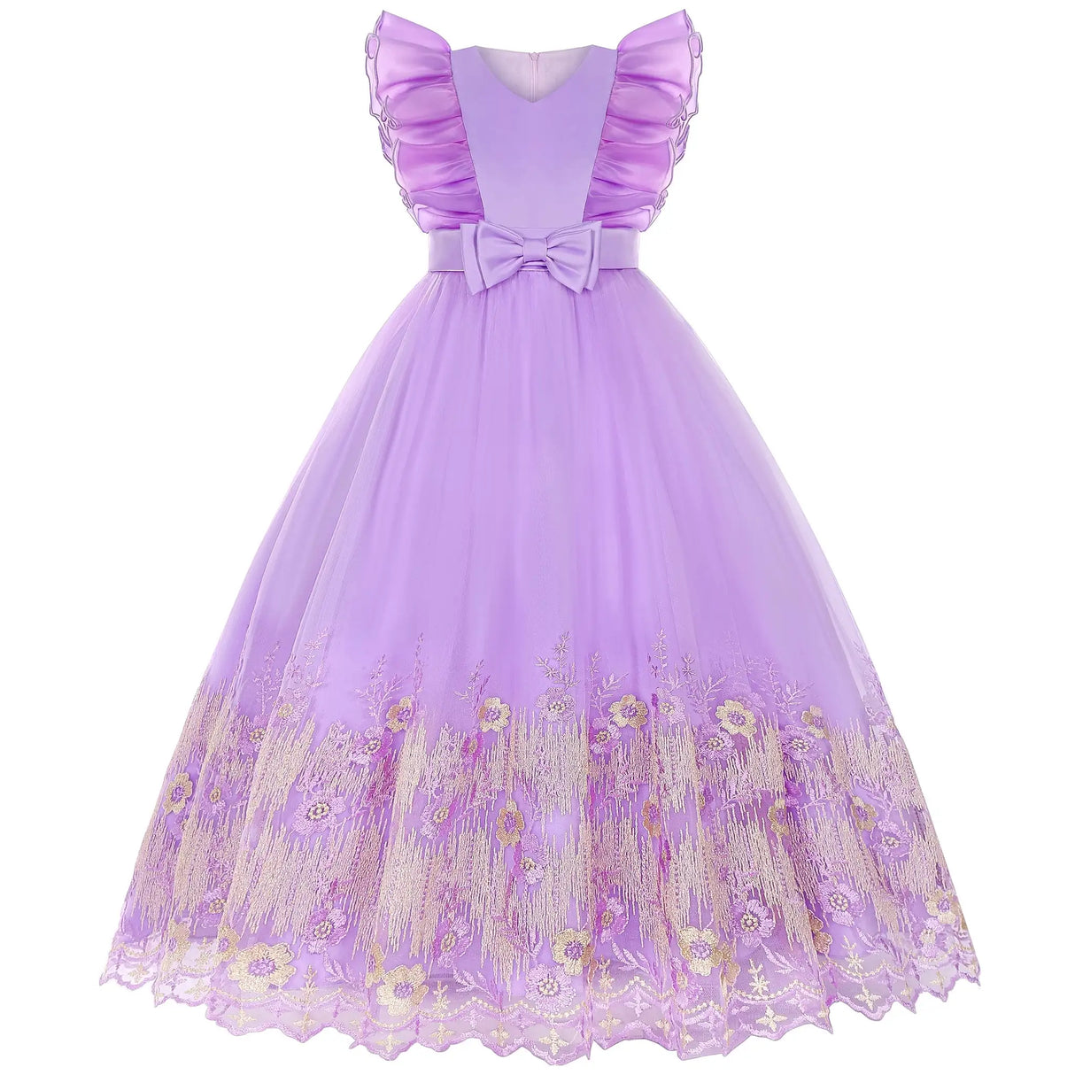 New Princess dress Large children's long dress Girl piano performance dress Festival party dress - Lootquake