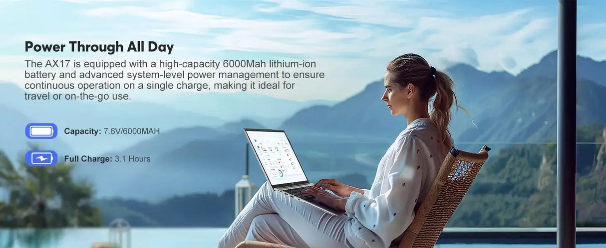 ACEMAGIC Laptop 17.3'' FHD Intel Alder Lake N97 up to 3.6GHz 16GB DDR4 512GB SSD with Windows 11 - Lootquake