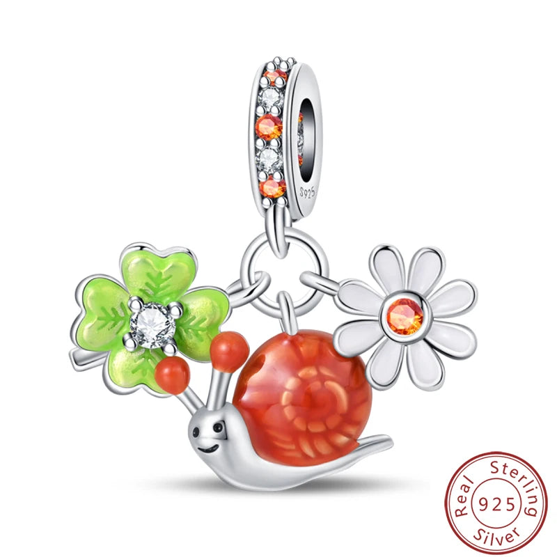 S925 Sterling Silver Princess Golf Hamster Camera Travel Three Piece Set Charms Beads 3mm DIY Fine Jewelry Making - Lootquake